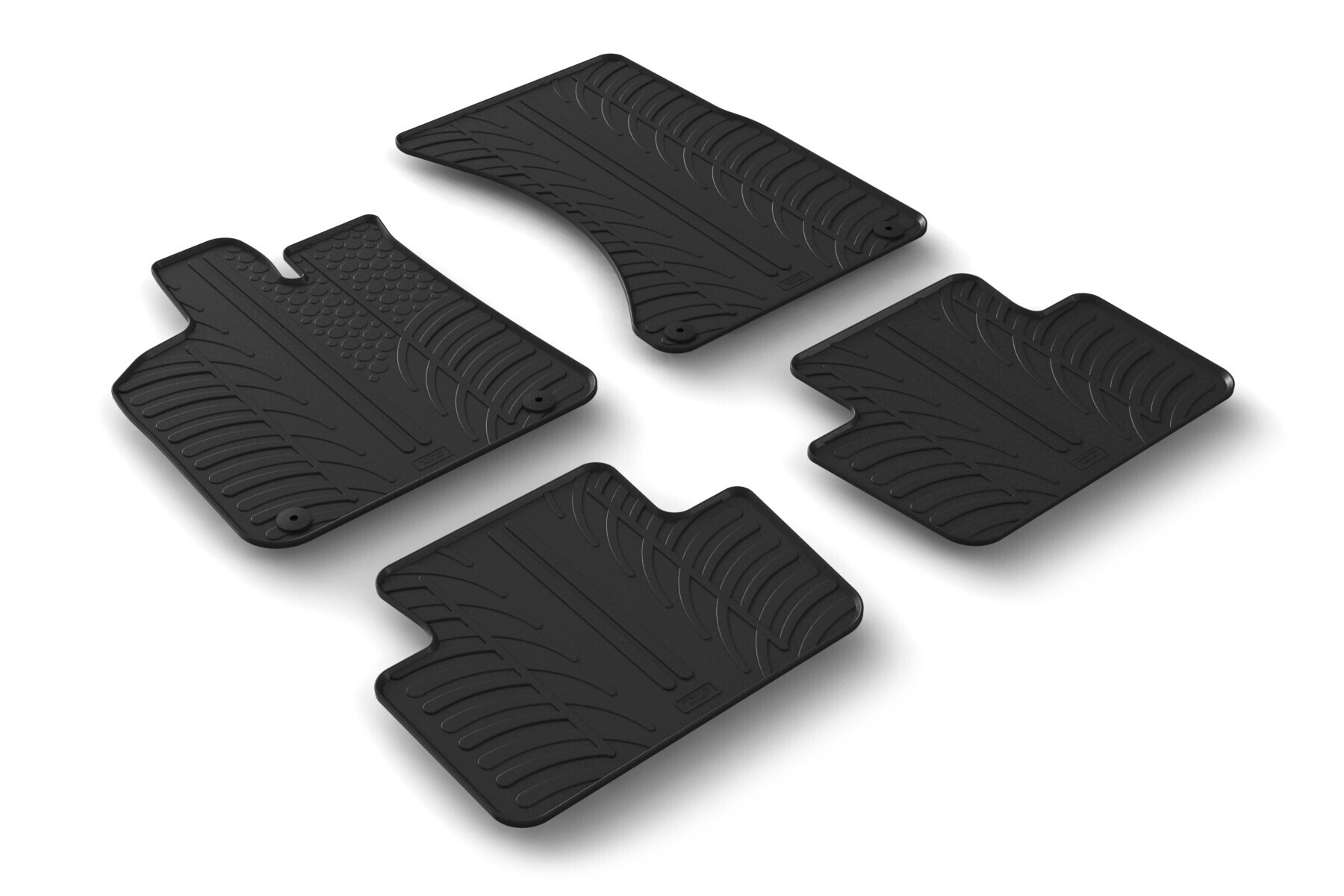 Set tappeti su misura in gomma - compatibile per Porsche Macan (12/13>04/25) automatico