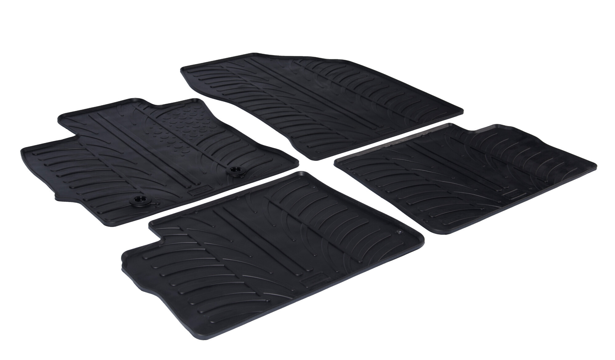 Set tappeti su misura in gomma - compatibile per Toyota Auris 5p (12/12>03/19) anche ibrida - Toyota Auris Touring Sports (10/13>03/19) anche ibrida