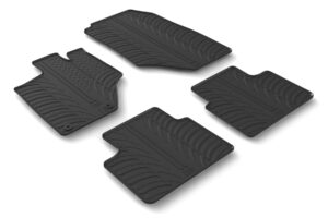 Set tappeti su misura in gomma - compatibile per Opel Grandland 5p (11/24>) automatico, ibrida - Citroen C5 Aircross (08/25>) Mhev