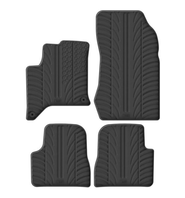 Set tappeti su misura in gomma - compatibile per Lancia Nuova Ypsilon 5p (05/24>) automatico, Mhev