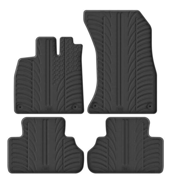 Set tappeti su misura in gomma - compatibile per Audi Q5 5p (01/25>) automatico, Mhev