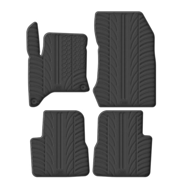 Set tappeti su misura in gomma - compatibile per Citroen C4 5p (12/24>) Mhev