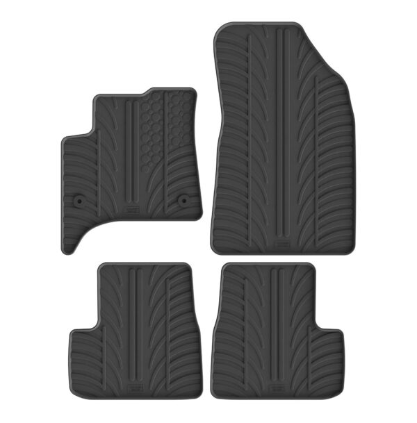Set tappeti su misura in gomma - compatibile per Fiat Grande Panda (04/25>) Mhev - Citroen C3 (07/24>) ibrida
