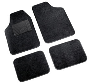 Cosmo, serie tappeti in moquette universali, 4 pz - Nero