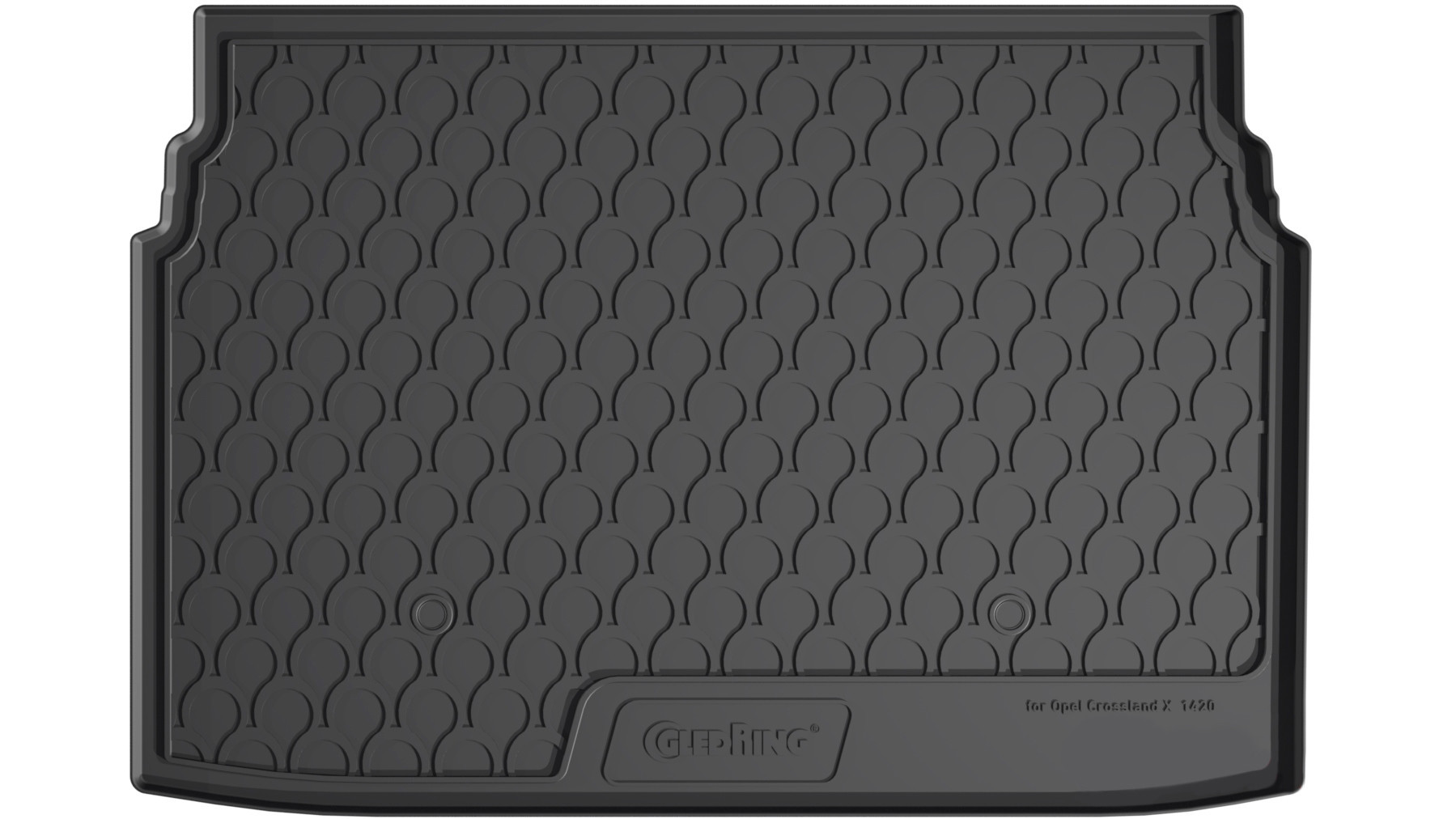 Vasca baule su misura in gomma sintetica - compatibile per Opel Crossland (10/20>07/24) baule alto - Opel Crossland X (06/17>09/20) baule alto