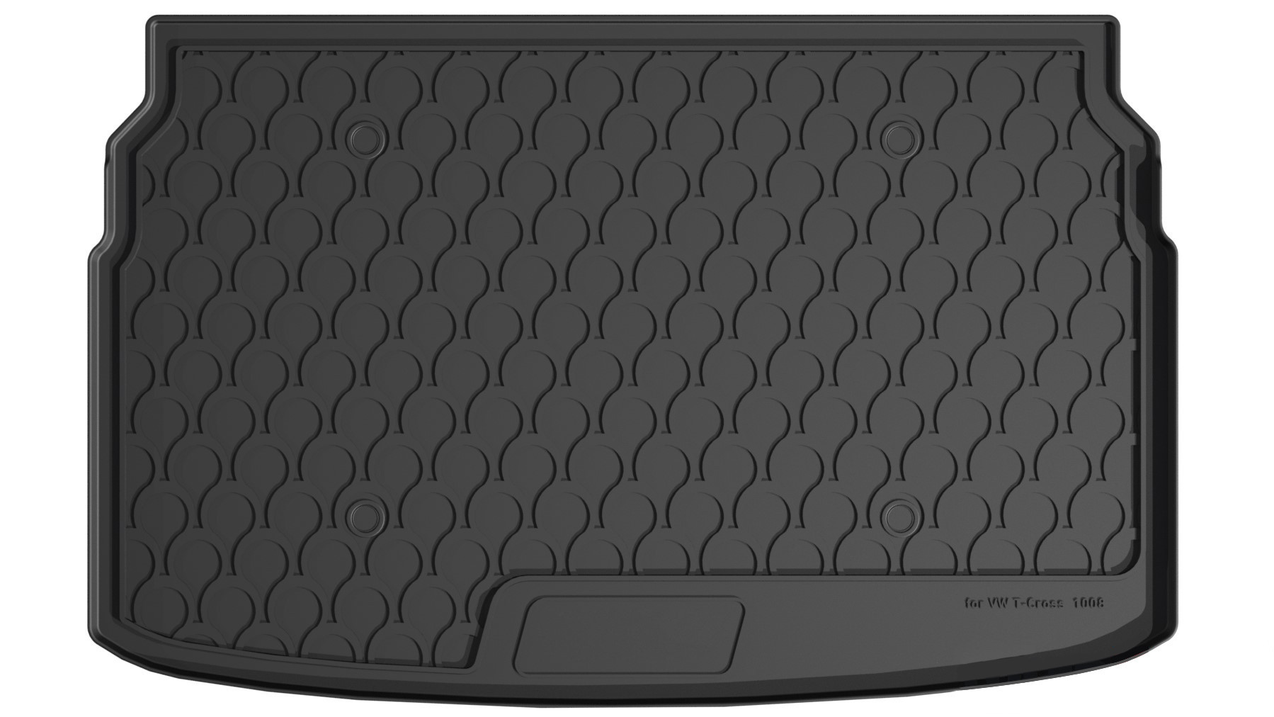 Vasca baule su misura in gomma sintetica - compatibile per Volkswagen T-Cross (04/19>) baule basso