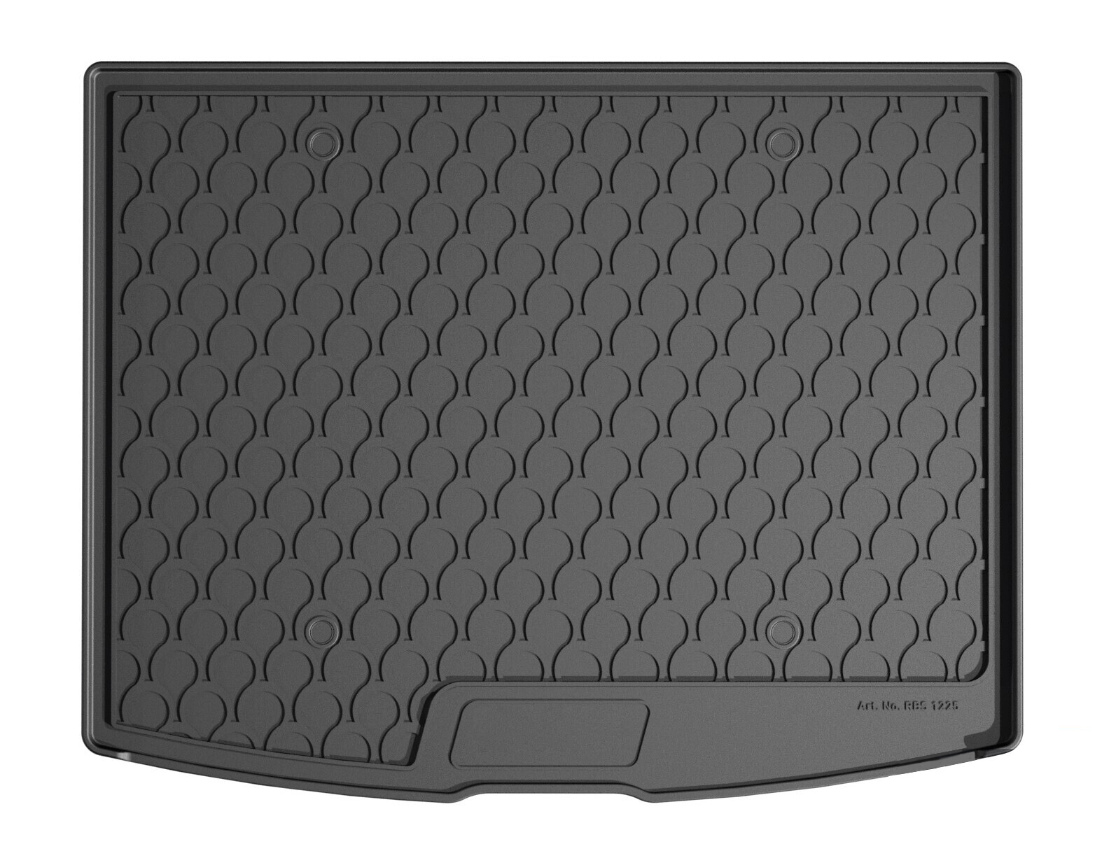 Vasca baule su misura in gomma sintetica - compatibile per Bmw Serie 2 Active Tourer (12/21>) panca post. scorrevole