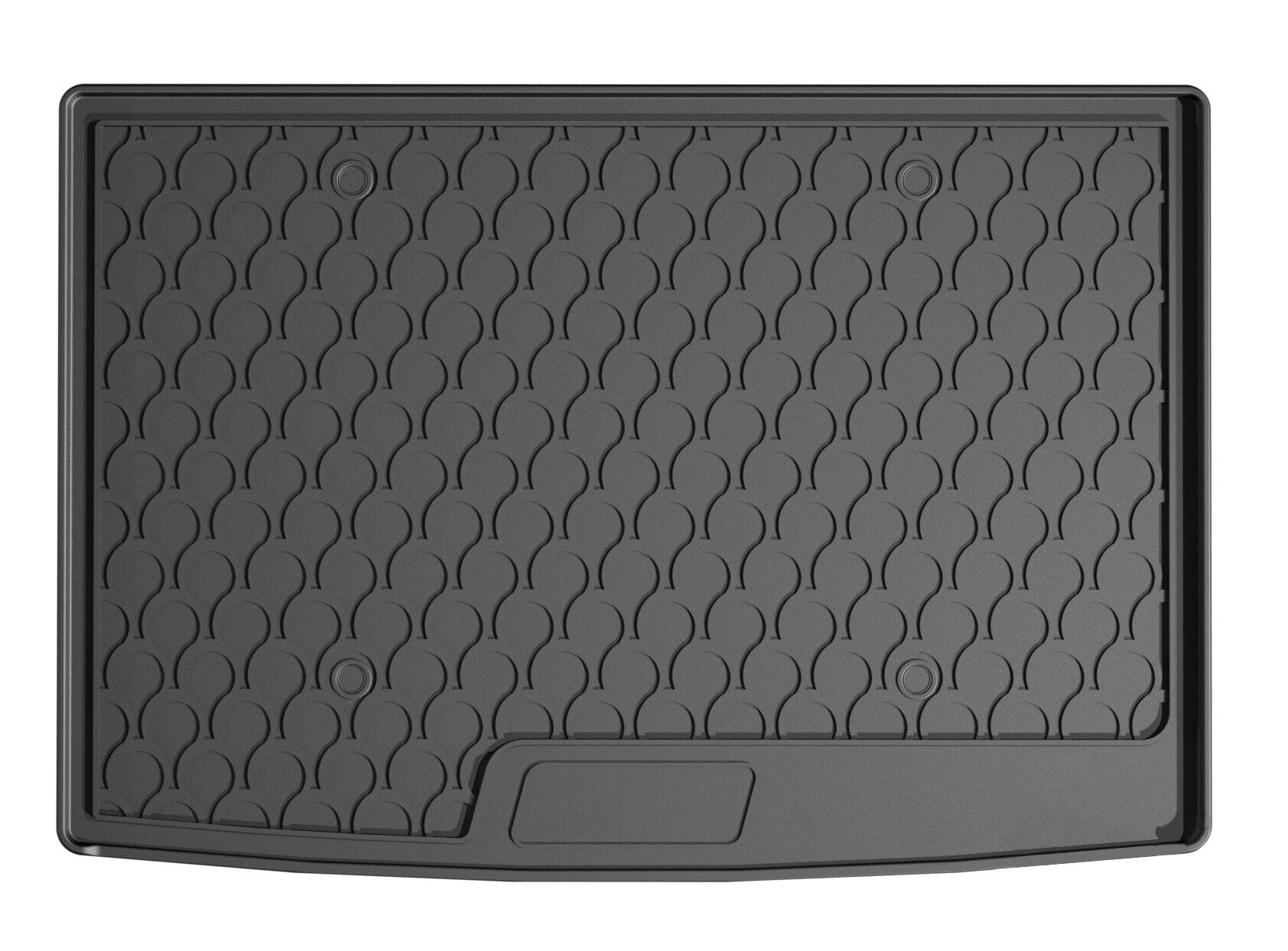 Vasca baule su misura in gomma sintetica - compatibile per Skoda Kamiq (12/19>11/23) baule alto 1 Vasca baule su misura in gomma sintetica - compatibile per Skoda Kamiq (12/19>11/23) baule alto