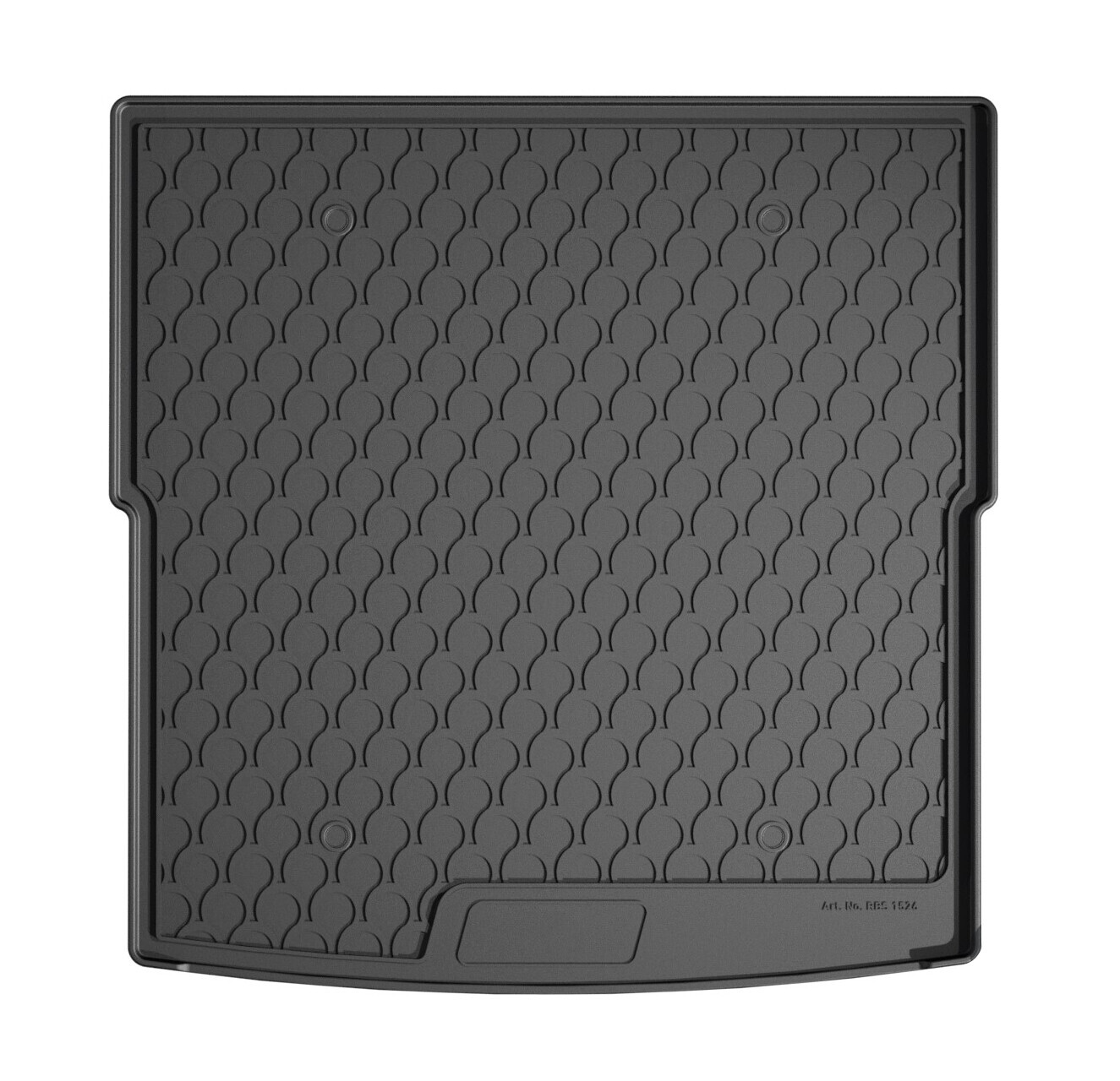 Vasca baule su misura in gomma sintetica - compatibile per Skoda Kodiaq 5p (06/24>) baule alto