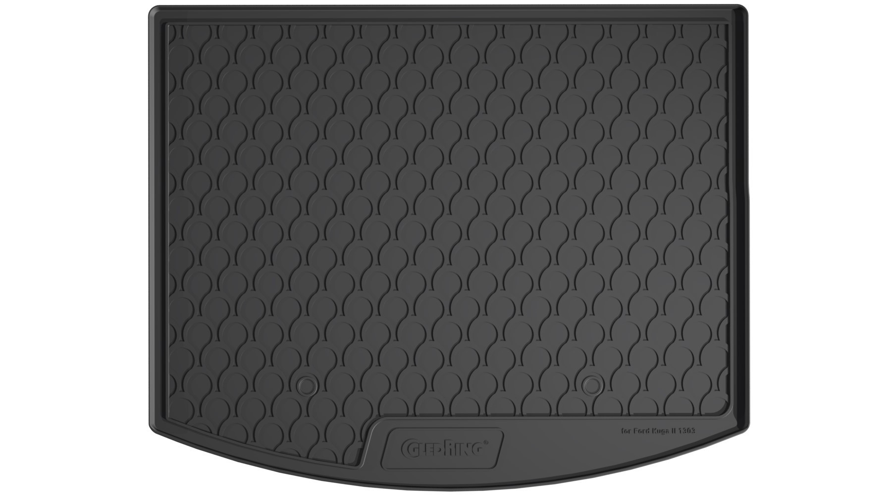 Vasca baule su misura in gomma sintetica - compatibile per Ford Kuga (03/13>10/19) baule alto