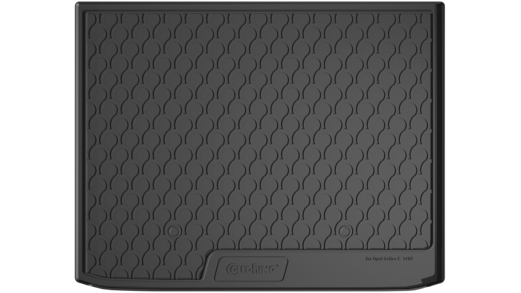 Vasca baule su misura in gomma sintetica - compatibile per Opel Zafira Tourer (11/11>12/19)