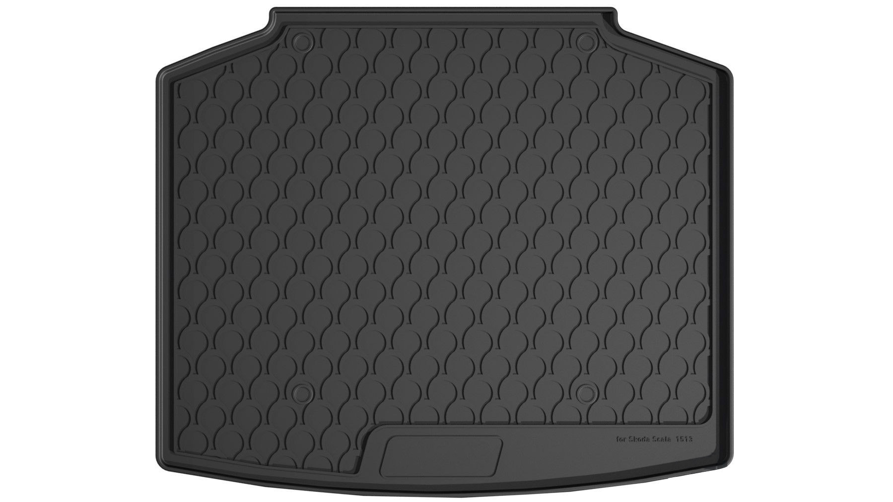 Vasca baule su misura in gomma sintetica - compatibile per Skoda Scala 5p (06/19>) baule basso