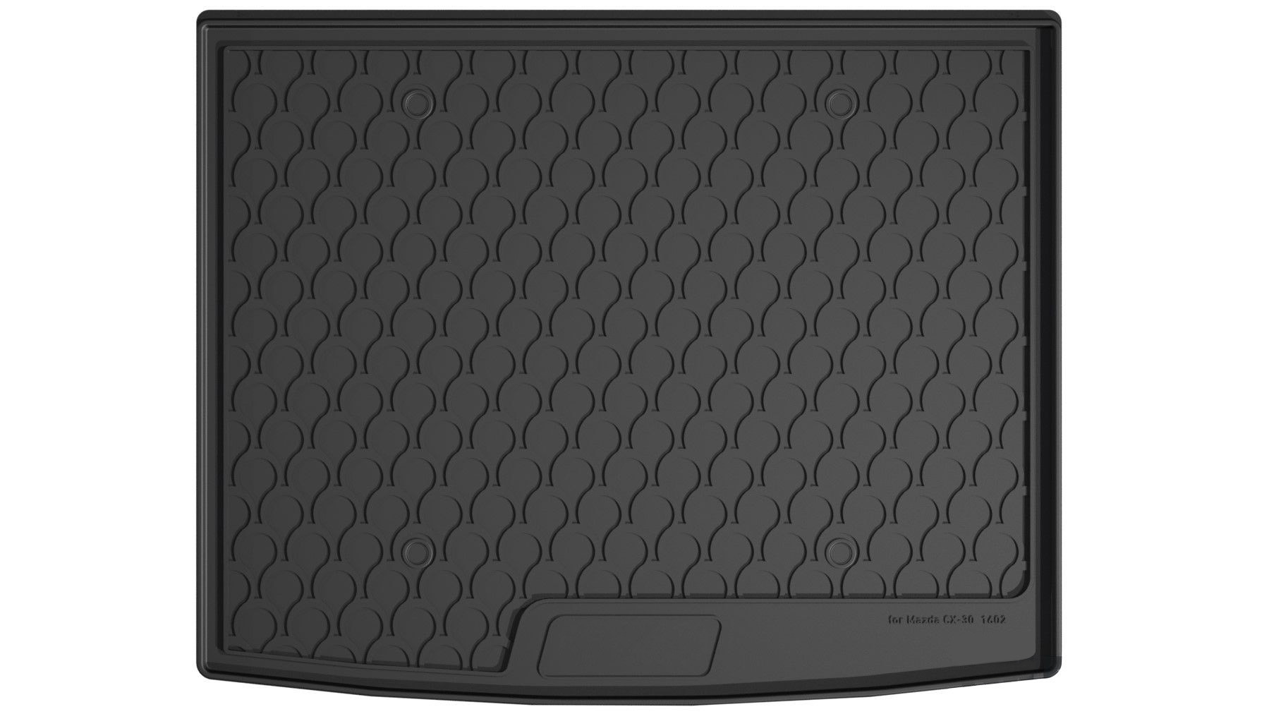 Vasca baule su misura in gomma sintetica - compatibile per Mazda CX-30 (09/19>) baule basso, no ruota di scorta