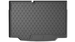 Vasca baule su misura in gomma sintetica - compatibile per  Renault Clio V 5p (08/19>10/25) baule basso, con ruota di scorta