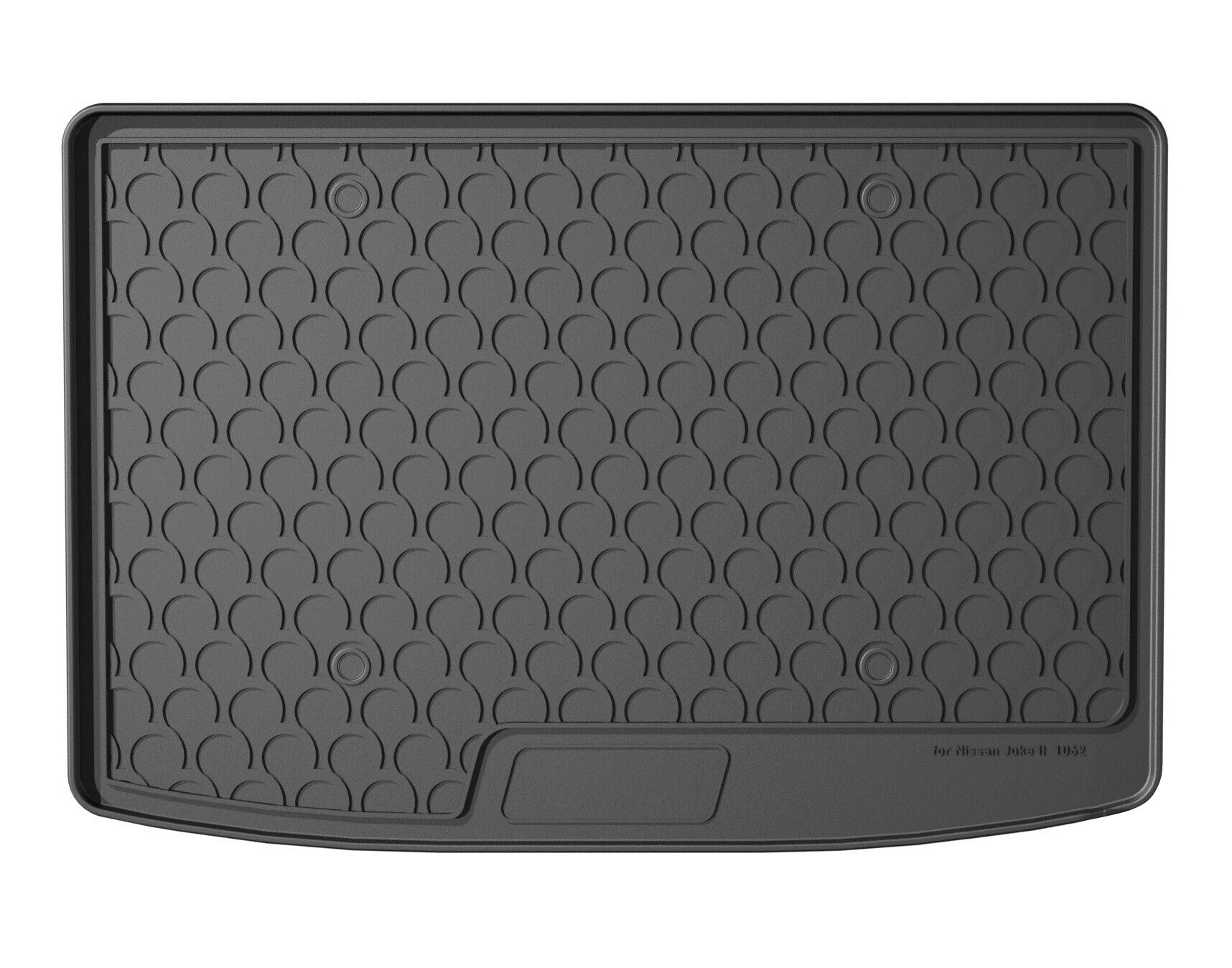 Vasca baule su misura in gomma sintetica - compatibile per Nissan Juke (12/19>) baule alto
