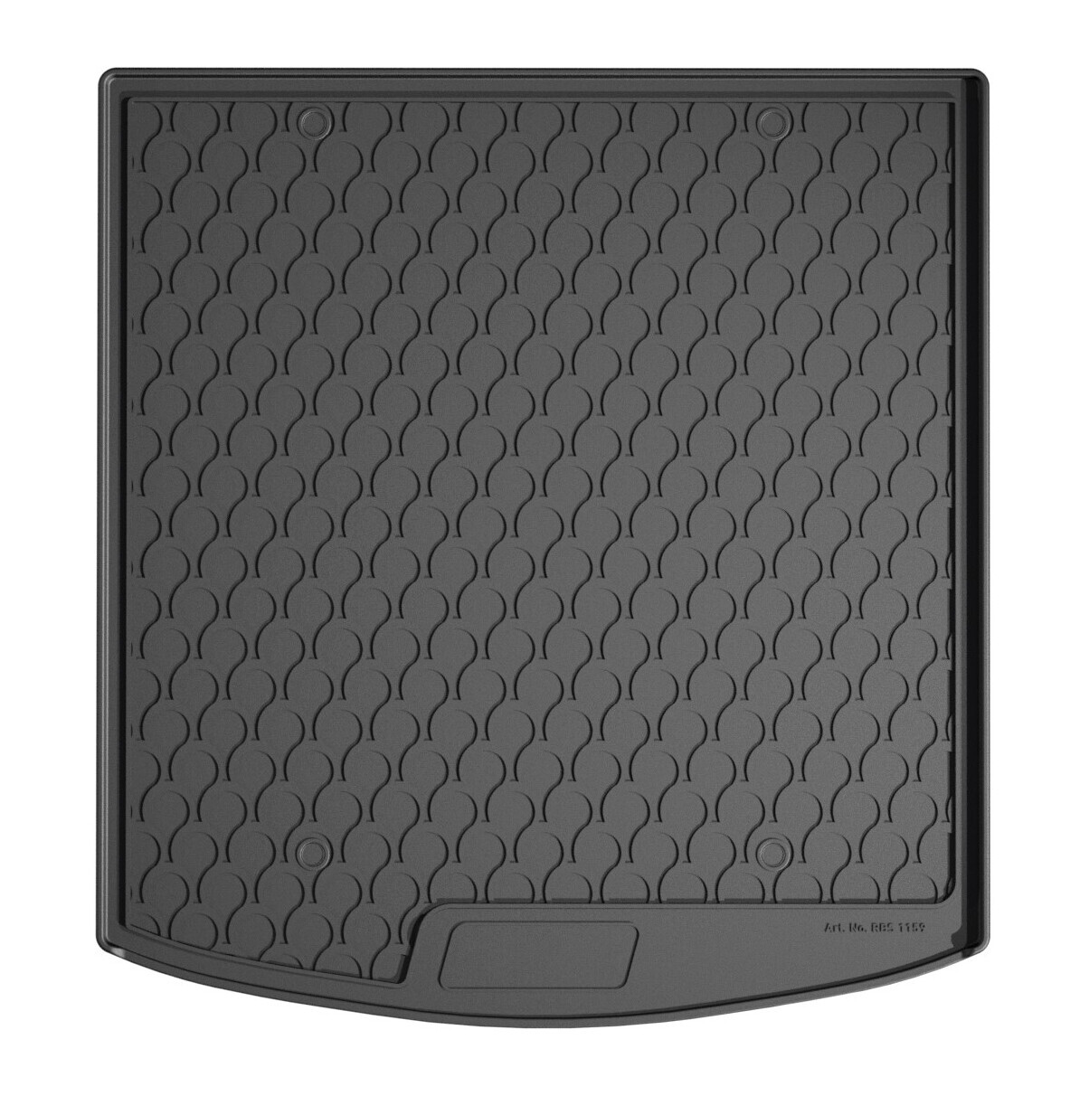 Vasca baule su misura in gomma sintetica - compatibile per Toyota Corolla Touring Sports (03/19>) baule alto