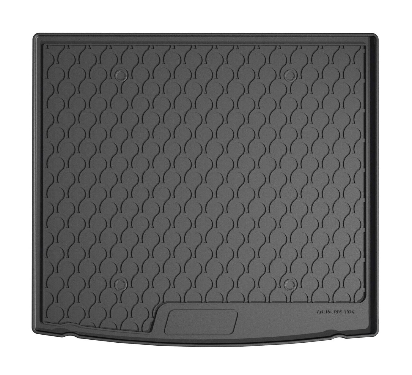 Vasca baule su misura in gomma sintetica - compatibile per Volkswagen ID.4 (11/20>) baule alto