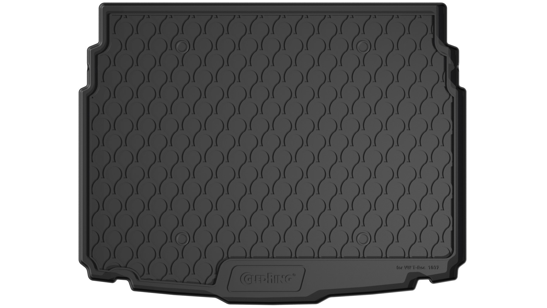 Vasca baule su misura in gomma sintetica - compatibile per Volkswagen T-Roc (11/17>08/25) baule basso 1 Vasca baule su misura in gomma sintetica - compatibile per Volkswagen T-Roc (11/17>08/25) baule basso