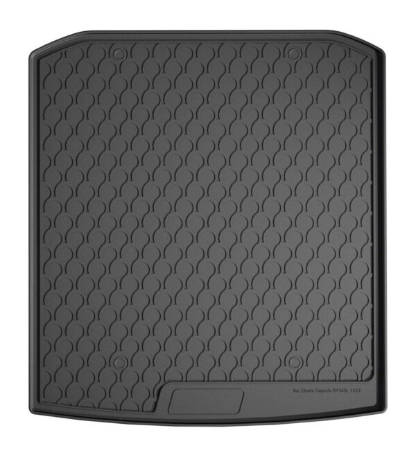 Vasca baule su misura in gomma sintetica - compatibile per Skoda Superb 4p (07/15>12/23) baule basso
