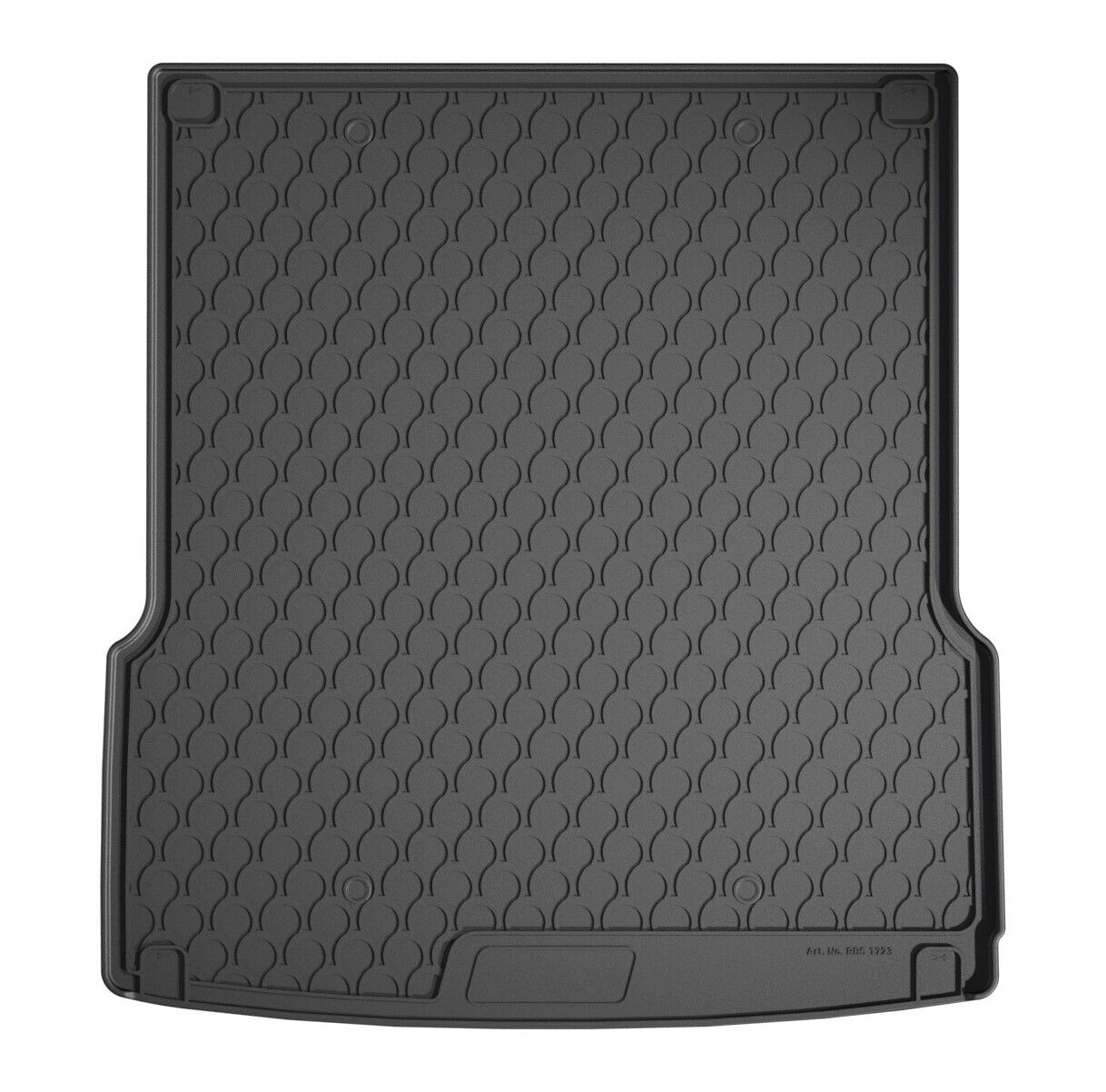 Vasca baule su misura in gomma sintetica - compatibile per Mercedes GLS (03/16>07/19) 7 posti