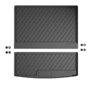 Vasca baule su misura in gomma sintetica - compatibile per  Peugeot 5008 (09/24>) 7 posti