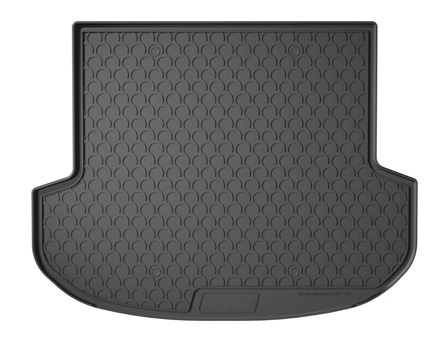 Vasca baule su misura in gomma sintetica - compatibile per Hyundai Santa Fe (11/18>10/20) no ibrida