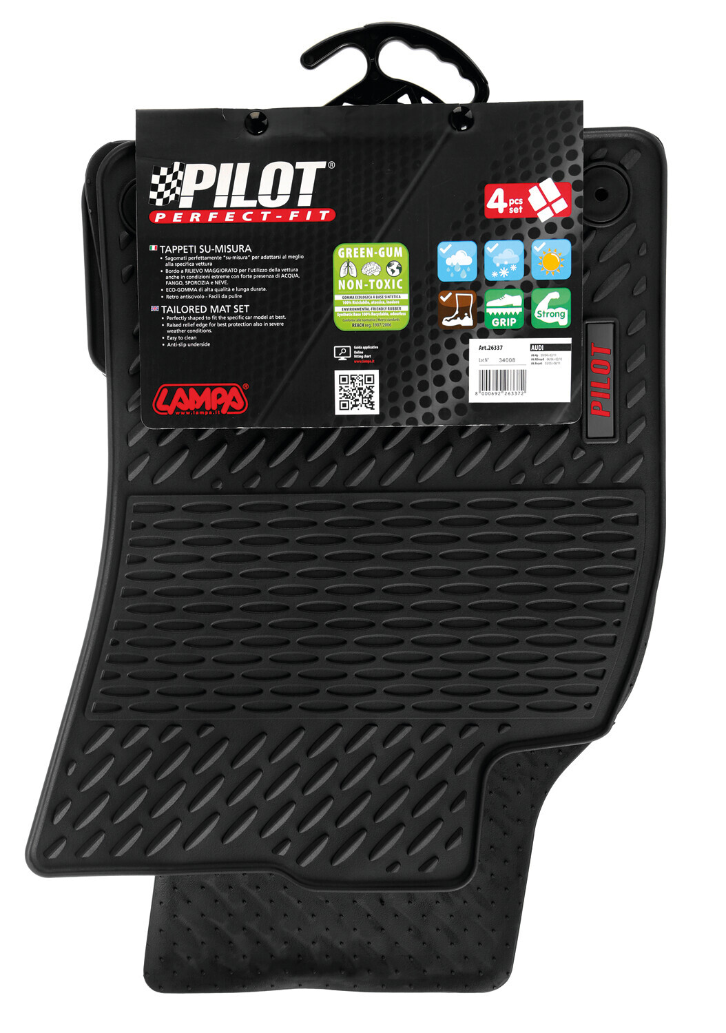Pilot, set tappeti su misura in eco gomma - compatibile per Audi A6 4p (09/04>03/11) - Audi A6 Allroad (06/06>02/12) - Audi A6 Avant (03/05>08/11) 2 Pilot, set tappeti su misura in eco gomma - compatibile per Audi A6 4p (09/04>03/11) - Audi A6 Allroad (06/06>02/12) - Audi A6 Avant (03/05>08/11) - immagine 2