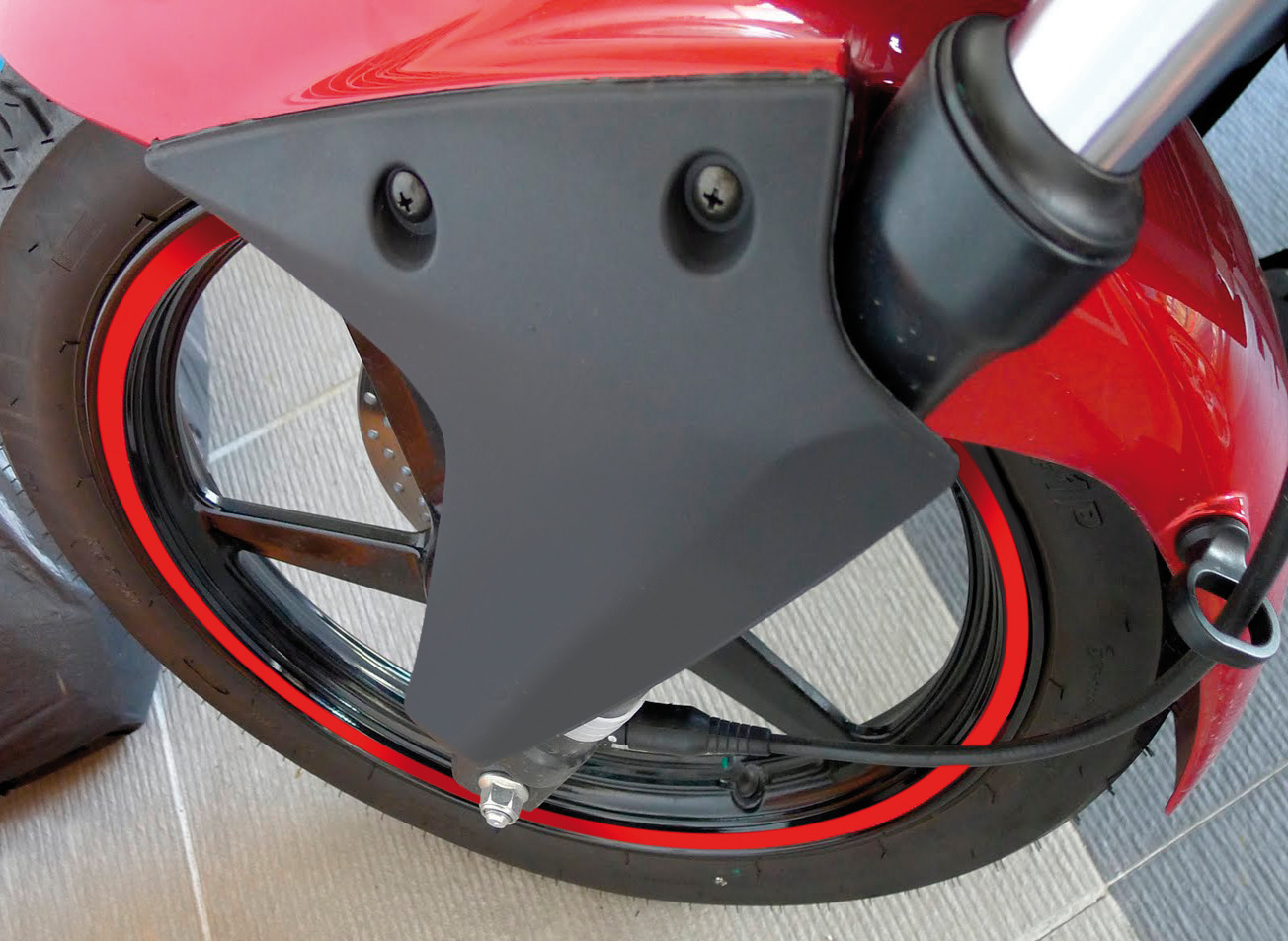 Rim-Stickers, profili adesivi ruota - Taglia 1 - Cromo - immagine 7