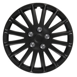 C-071, X-Treme - Set 4 copricerchi - Ø 16" - Nero opaco