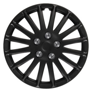 C-071, X-Treme - Set 4 copricerchi - Ø 17" - Nero opaco