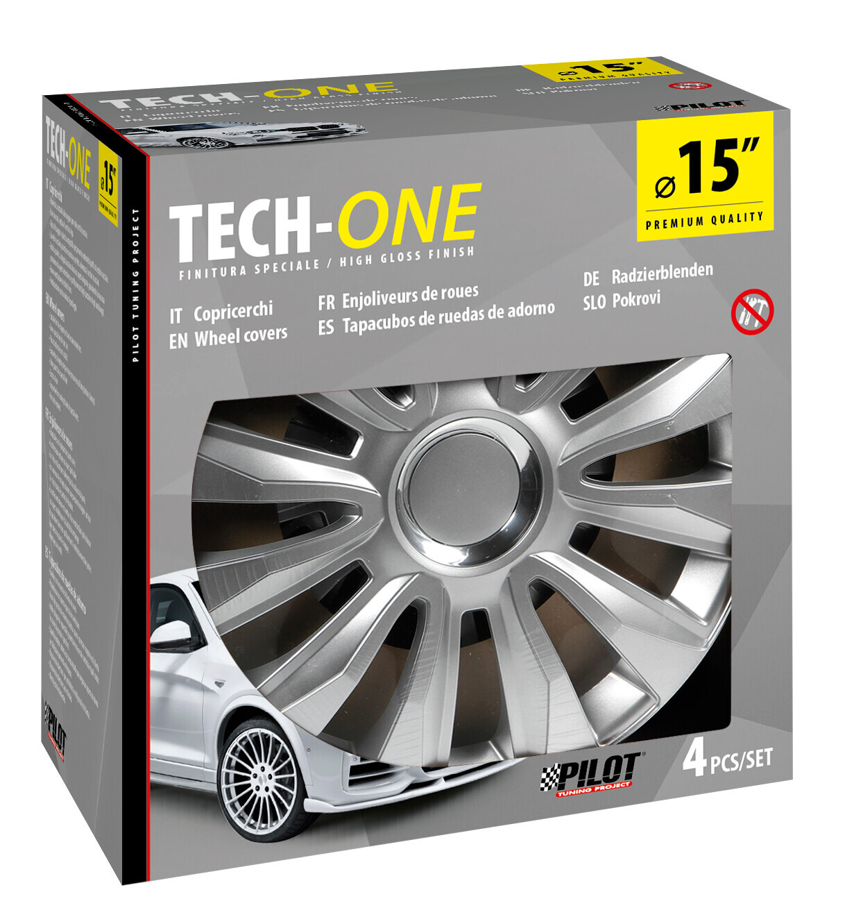 Avalone Pro - Set 4 copricerchi - Ø 15" - immagine 2