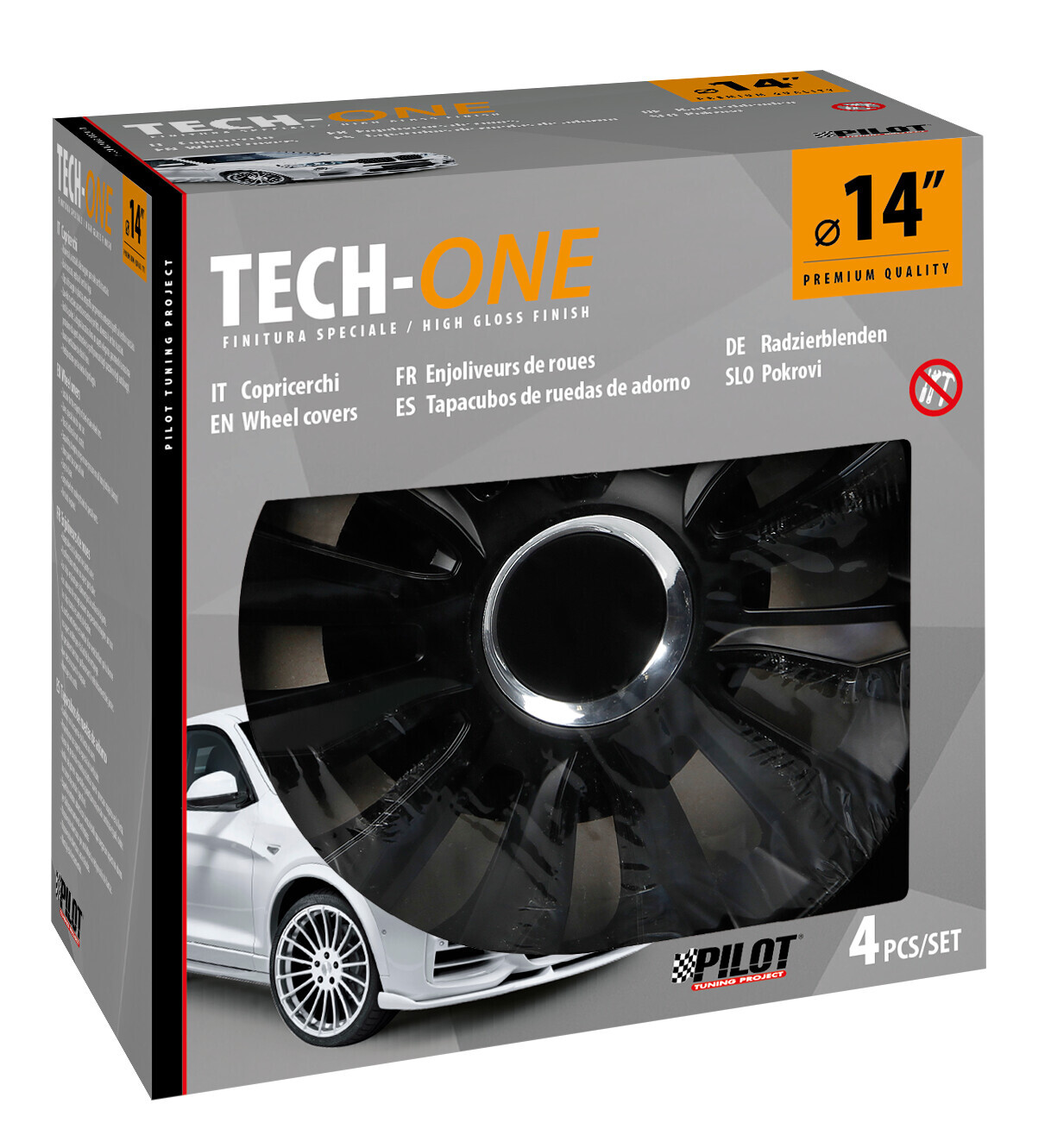 Avalone Pro Black - Set 4 copricerchi - Ø 14" - immagine 2