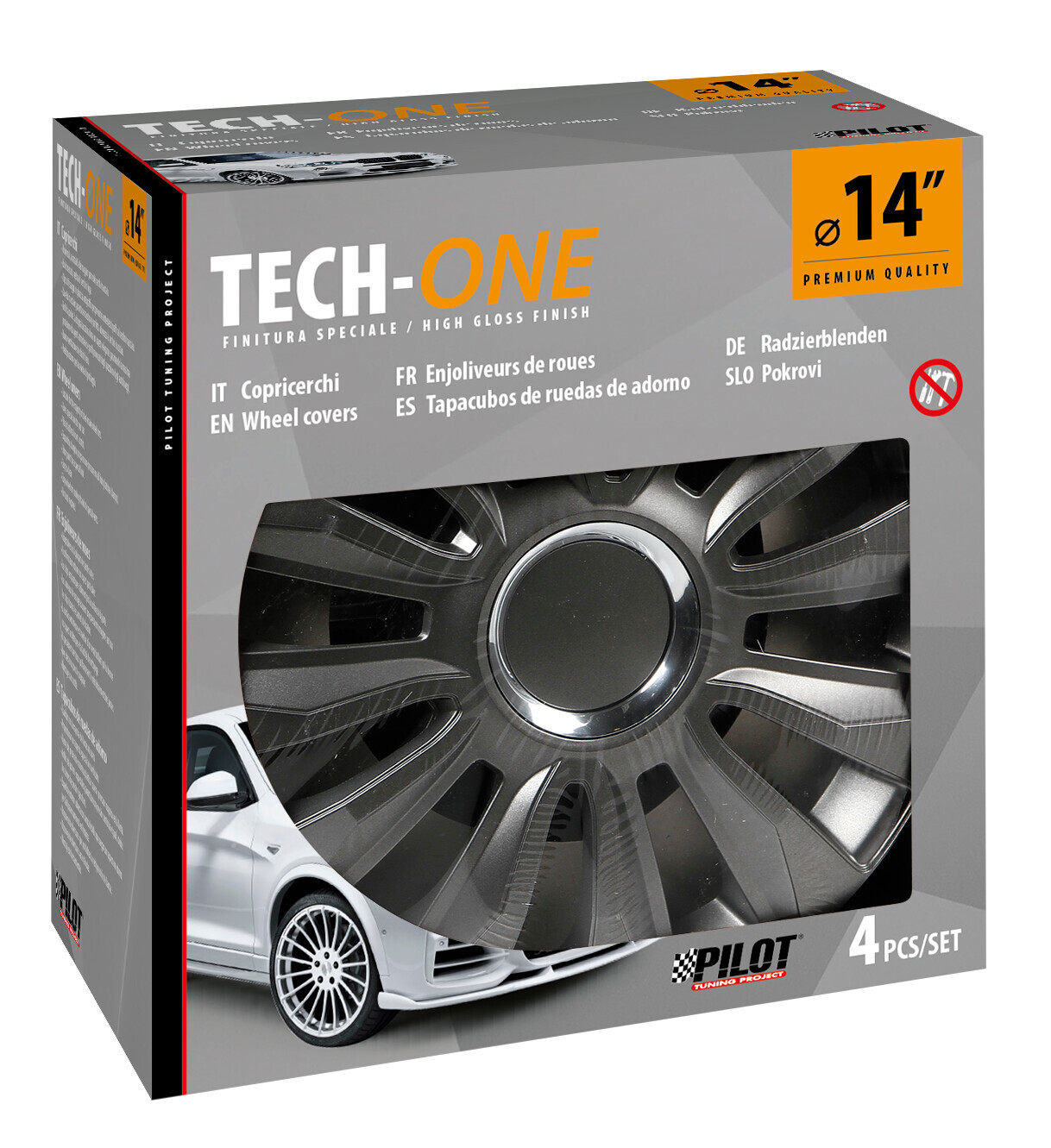 Avalone Pro Dark - Set 4 copricerchi - Ø 14" - immagine 2