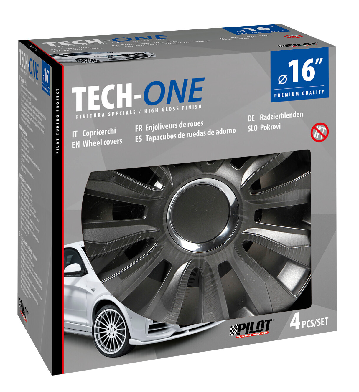 Avalone Pro Dark - Set 4 copricerchi - Ø 16" - immagine 2