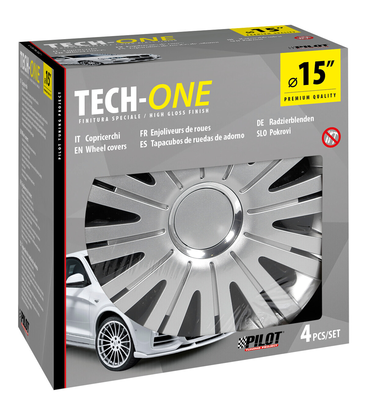 Active Silver - Set 4 copricerchi - Ø 15" - immagine 2