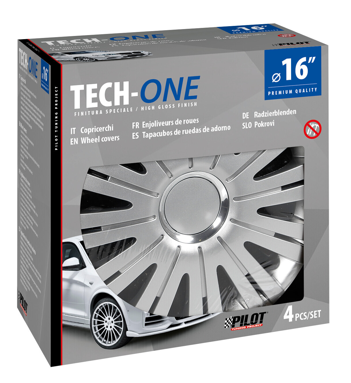 Active Silver - Set 4 copricerchi - Ø 16" - immagine 2