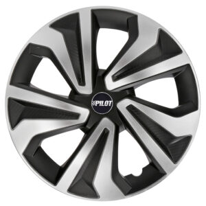 Vortexx - Set 4 copricerchi - 14" - Nero/Argento