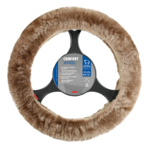 Comfort Wheel, coprivolante elasticizzato in vera pelliccia - Naturale - &Oslash; 35-42 cm
