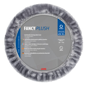 Fancy Plush, coprivolante elasticizzato in pelliccia sintetica - &Oslash; 36-42 cm - Grigio