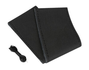Premium Perforated, coprivolante in pelle - L - Ø 37/39 cm - Nero