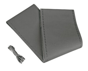 Standard, coprivolante in pelle - L - Ø 37/39 cm - Grigio