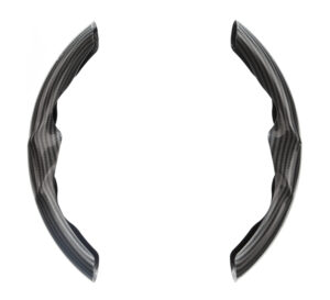 Grips, coprivolante sportivo in PVC, universale - Carbon-Look