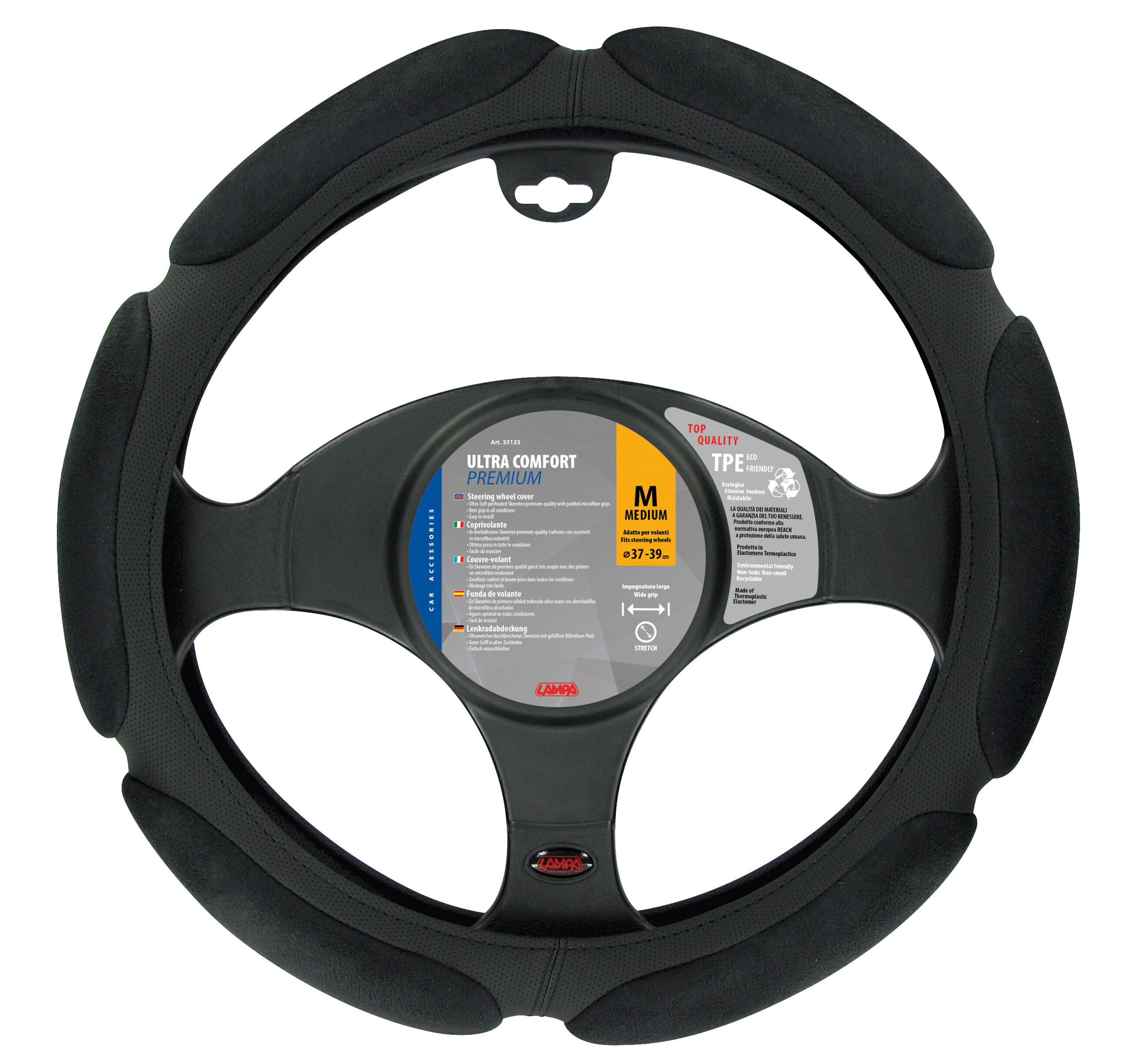 Ultra-Comfort, coprivolante in microfibra - M - Ø 37/39 cm 1 Ultra-Comfort, coprivolante in microfibra - M - Ø 37/39 cm