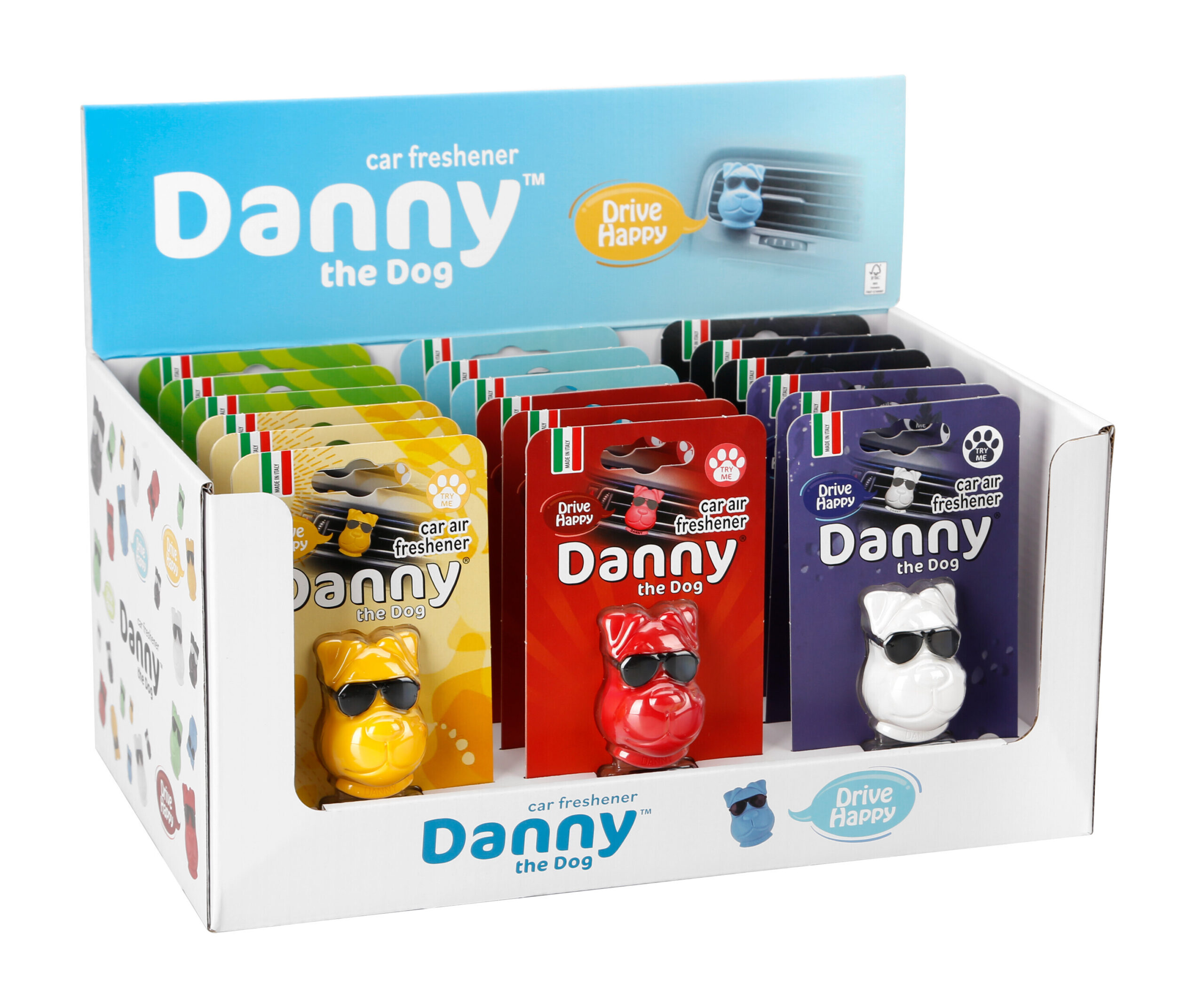 Danny the dog, espositore da banco 18 pz assortiti