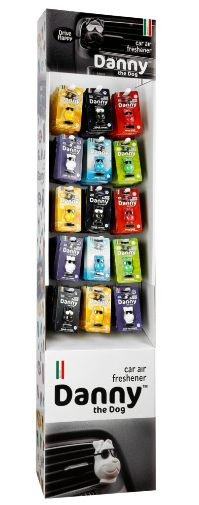 Danny the dog, espositore da pavimento 105 pz assortiti