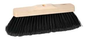 Scopa industriale piumata in legno