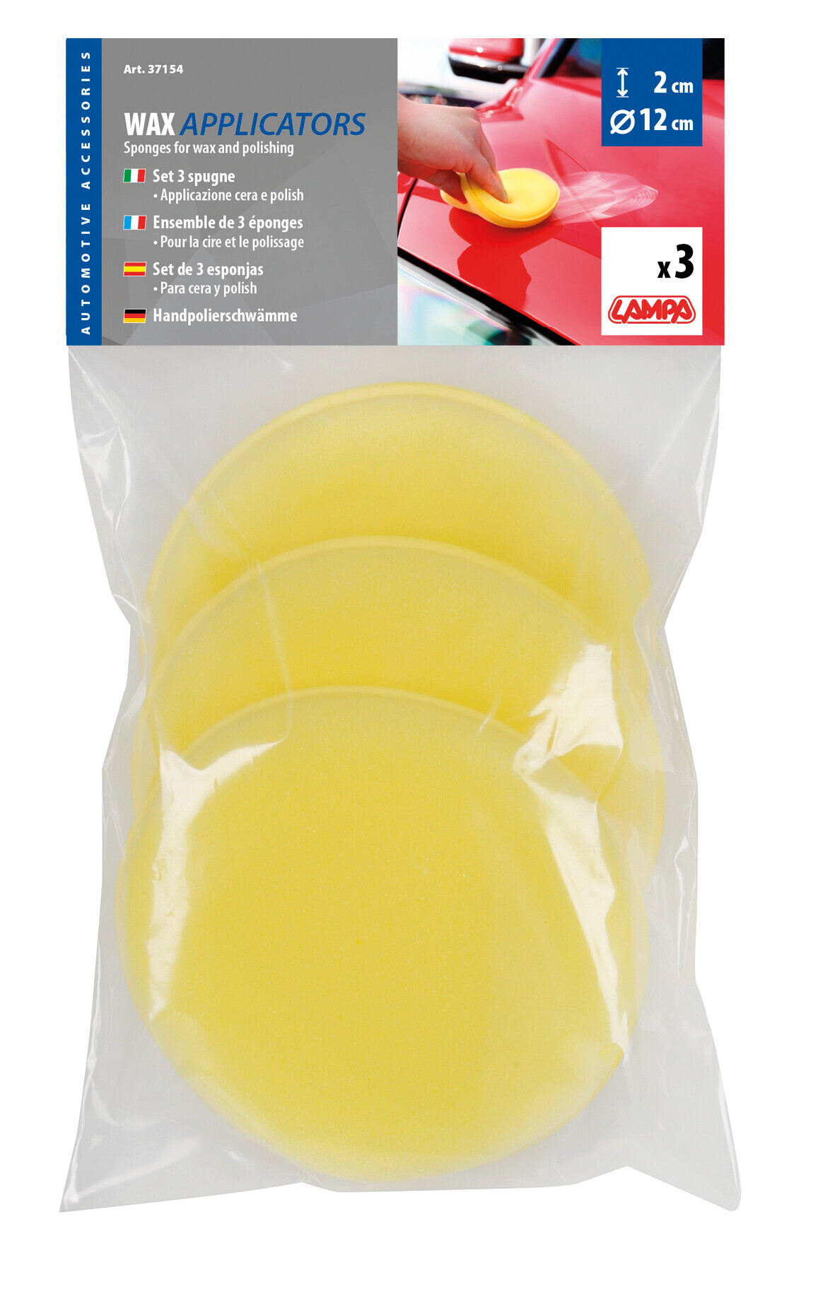 Spugne per cera, set 3 pz - immagine 3