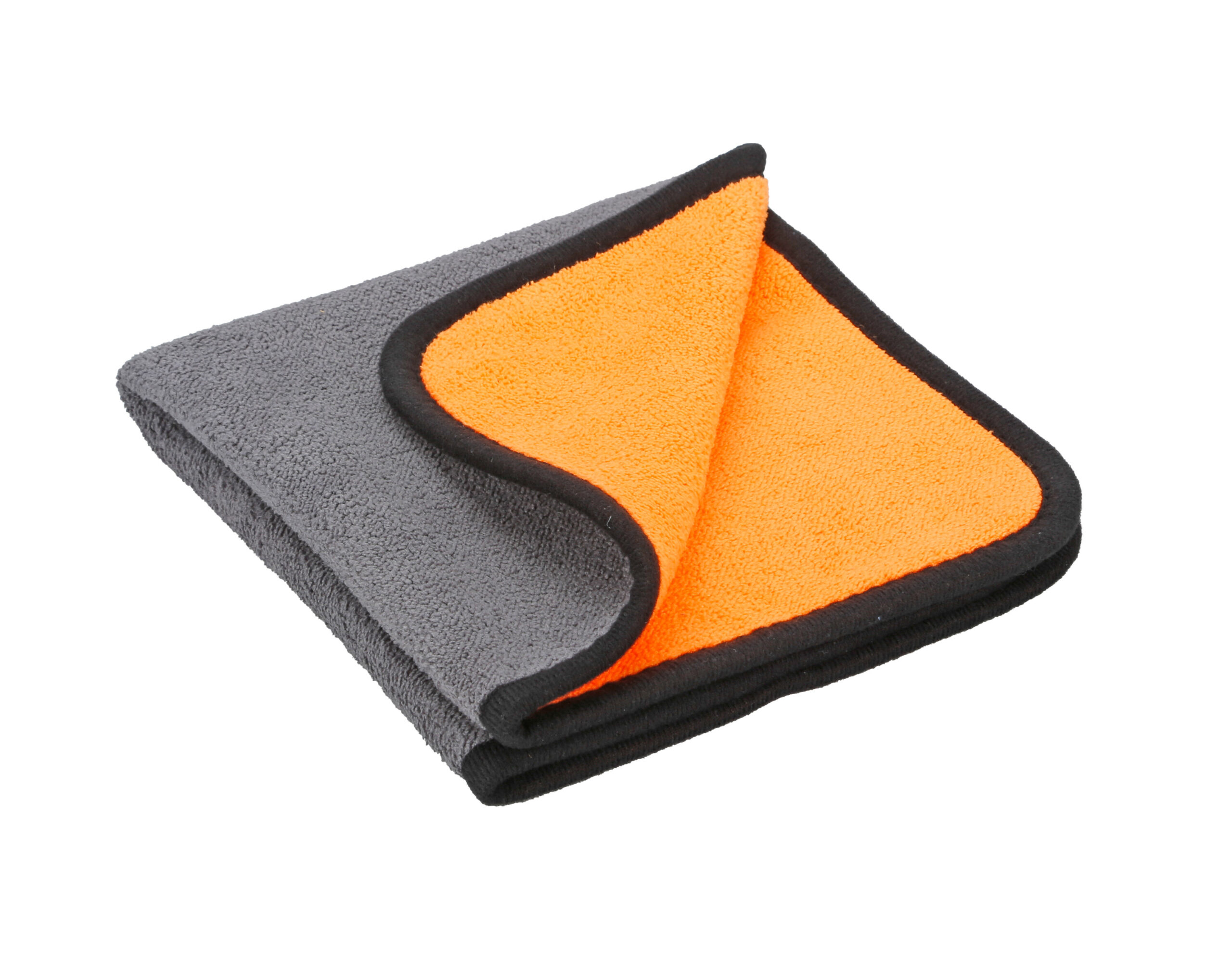 Premium Quality, panno in microfibra double-face - 40x40 cm - Grigio/Arancio - immagine 4