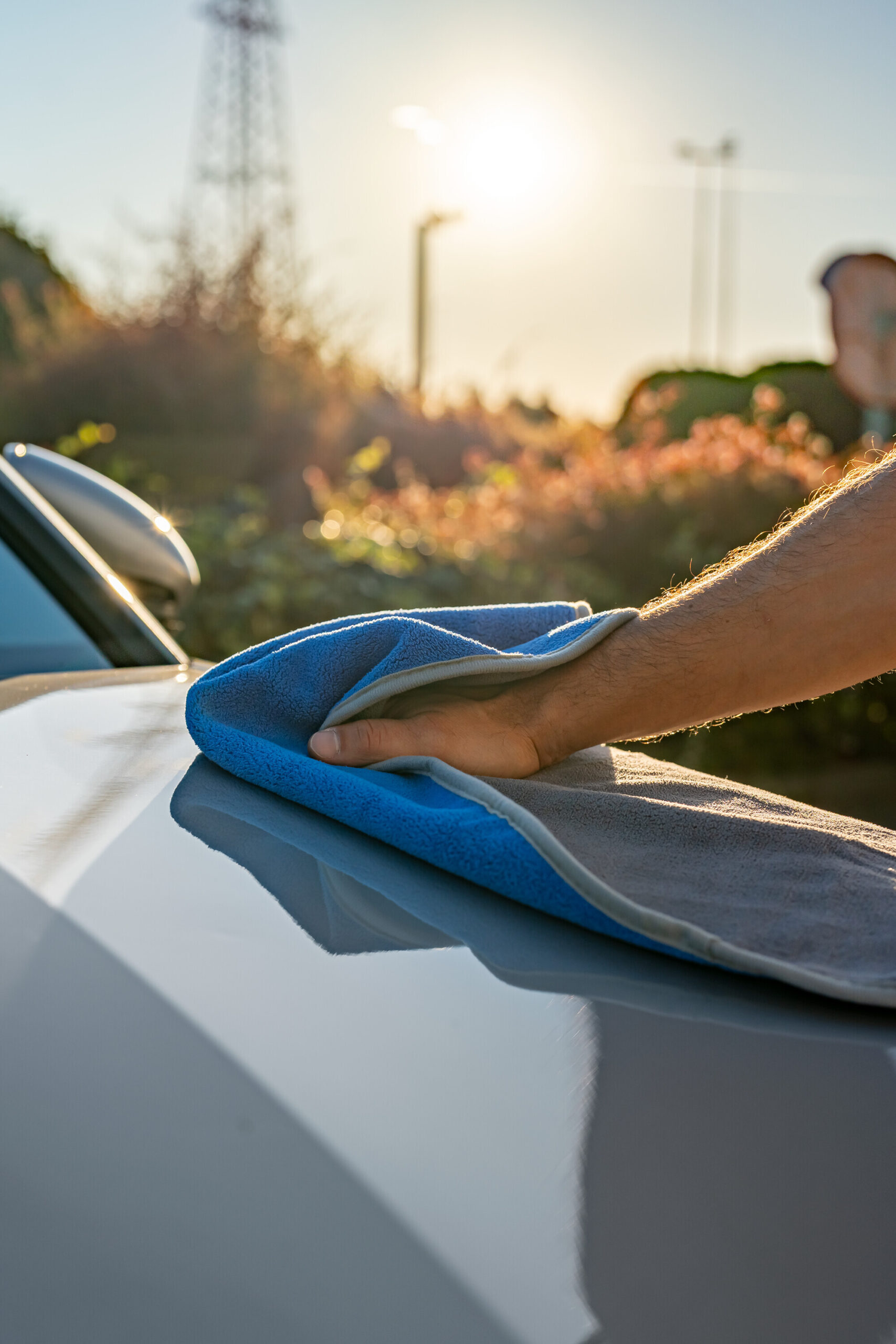 Premium Quality, panno in microfibra double-face - 50x70 cm - Grigio/Blu - immagine 7