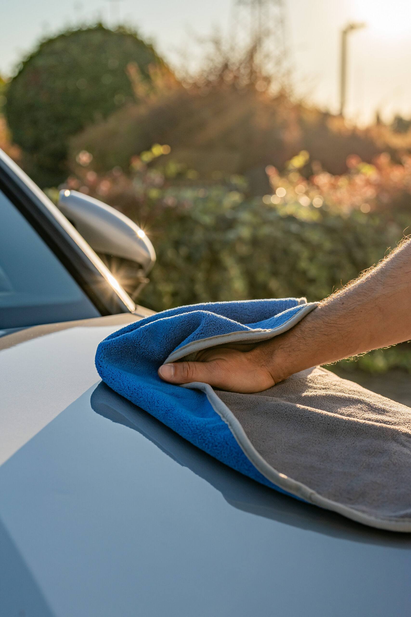 Premium Quality, panno in microfibra double-face - 50x70 cm - Grigio/Blu - immagine 8